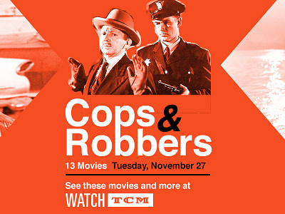 Cops & Robbers orange sans