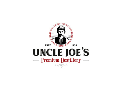 Uncle Joe's Premium Destillery branding design destillery illustration logo vintage whiskey