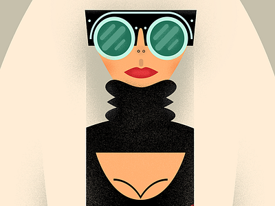 Lady costume. vector glasses illustrator ladygaga noise texture weirdink