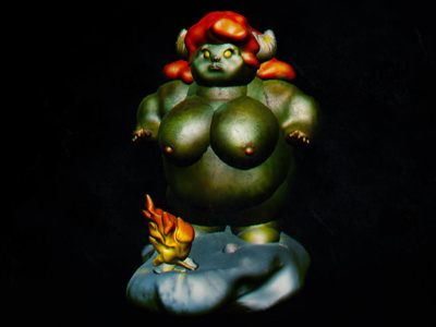 Tuff Kuki character ogre sculptris sculpture weirdink