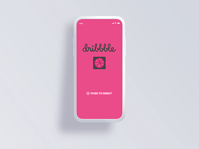 Dribble Debut debut illustration vector