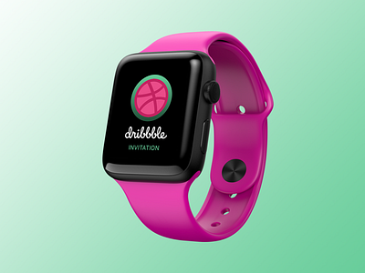 Dribbble Invitation Contest design dribbble invitation iwatch photoshop sketch