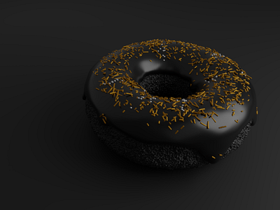 Black donut