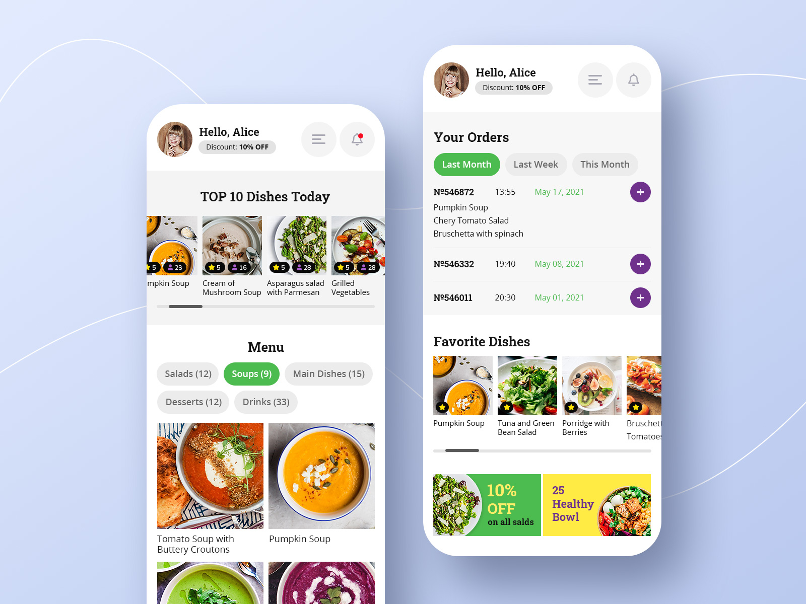 App for restaurant by Dreamvention on Dribbble