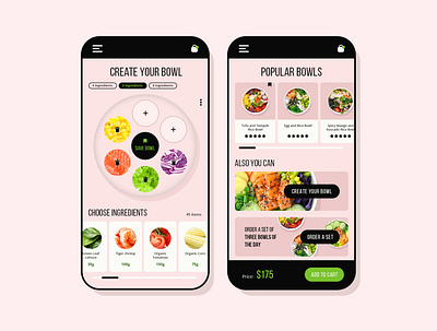App create bowl android app delivery food app design app food application design delivery food app design application design idea food food app food ui ios ui uiux user interface uxui