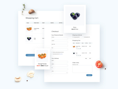 Avocado. Page Checkout ecommerce envato envatomarket extensions food modules opencart template themeforest ui ux