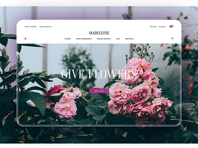 Madeleine. Home Page ecommerce envato envatomarket extensions flower flowers flowershop icons modules opencart template themeforest ui ux