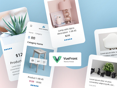 VueFront Theme Preset ecommerce pwa spa vuefront vuejs