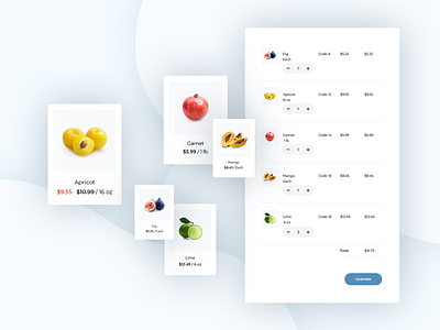 Cart for module Quick Order cart ecommerce envatomarket extensions food modules opencart template ui ux