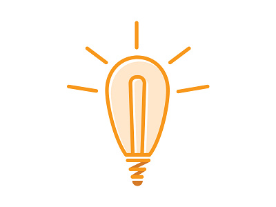 Misc. icon work bulb ideas illustration