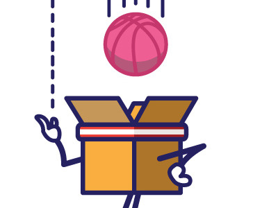 Toss up. (full image attached) basketball dribbble dropbox illustration nike sneakers sports