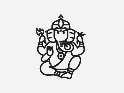 Ganesh diety elephant ganesh hindu illustration