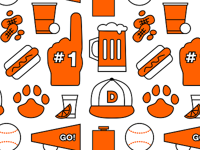 Tigers Opening Day Essentials baseball detroit line icon line icons opening day tigers