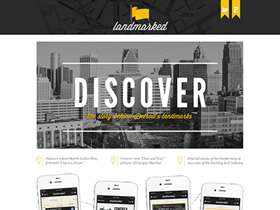Landmarked Site branding graphic design logo web design website website design