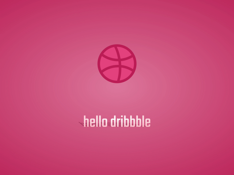 Hello Dribbble - CSS Animation animation css css animation css animations design first shot hello dribbble html css logo motion animation web
