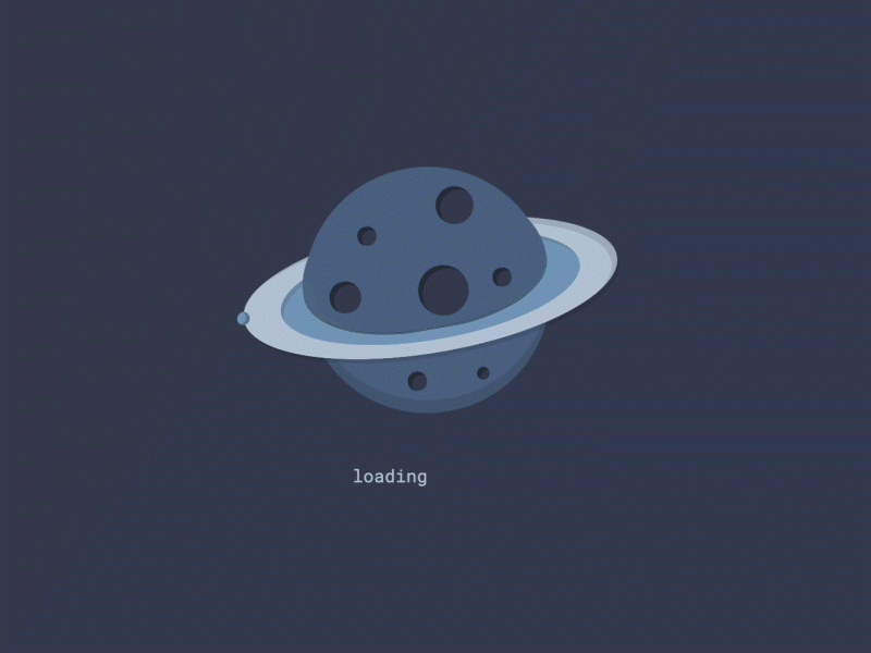 Planet CSS Loader Animation