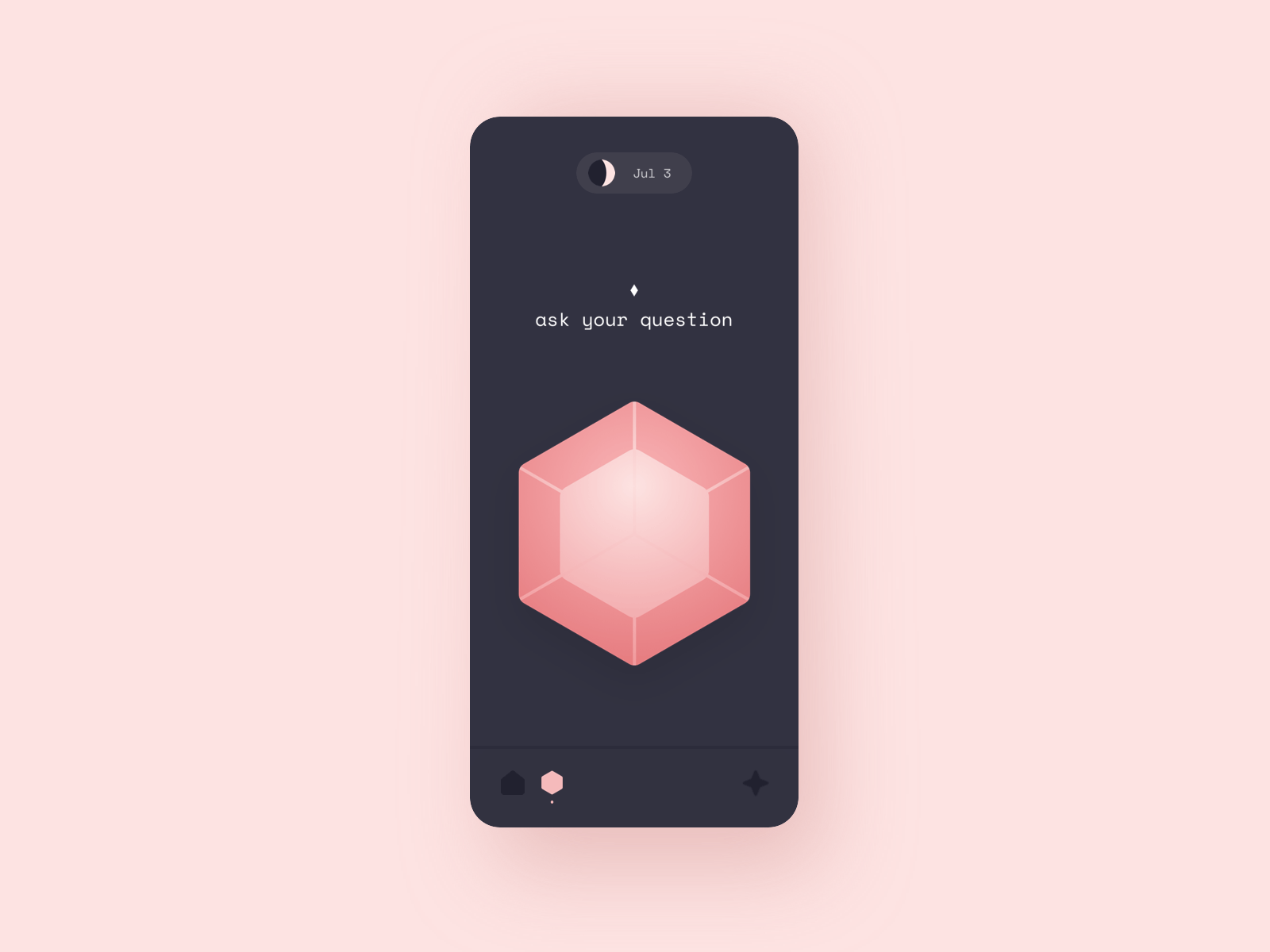 Magic hexagon app concept