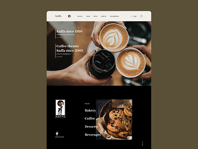 Coffee shop website coffee daily dailyui design menu ui ux website