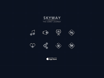 Skyway: The Comet Journey app design game game interface games interface interface design iphone mobile mobile game mobilegames ui ux vector