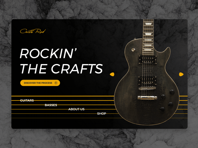 Cristh Rod Guitars Landing page