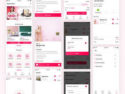 Regal Furniture Ecommerce Mobile App (Concept)