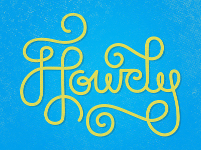 Howdy typography texture howdy script lettering type design