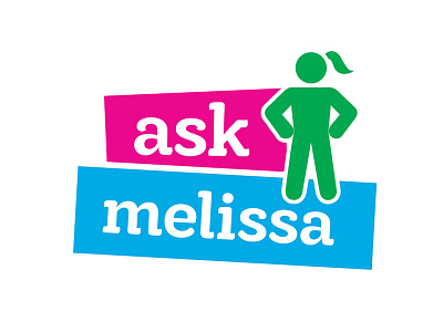 Logo for Ask Columnist color design girl graphic design logo logo design