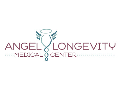Logo Design for Angel Longevity Medical Center adobe illustrator branding design identity illustration logo medical typography