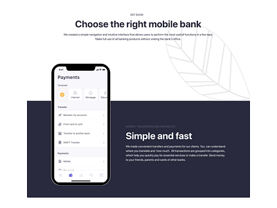 Bank app animation app bank design finance flat minimal mobile app ui ux
