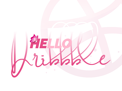 Hello Dribbble butterfly design dribbble hello pink play sergiomovie shot typografy