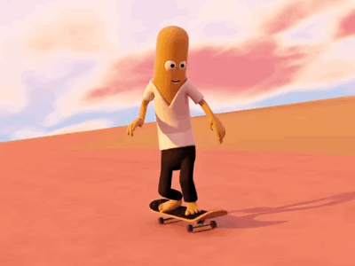 Skate time 3d animation character cinema4d everyday gi physical render skate sunset