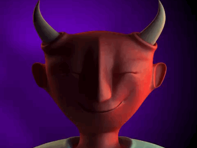 Devil character 3d animation character dark devil facial animation halloween