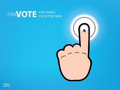 One Vote : For Change : For Better India 2014 download election illustrator india vote wallpaper