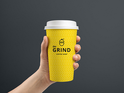 The Grind Coffee Shop coffee logo logotyp thirtylogos