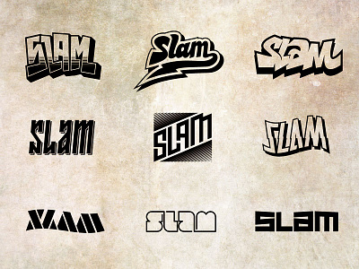 SLAM branding custom type graphic design handlettering identity lettering logo logotype type design typography