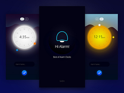 Alarm Application UI