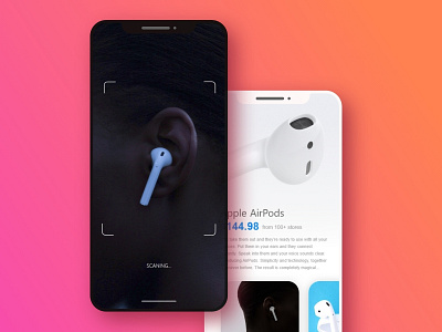 Product Search by Image adobe xd airpod apple ar iphone product product search scan scanner search ui ux xd