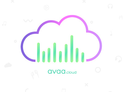 avaa Cloud avaa cloud cloud logo illustrator iran logo music vector