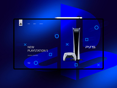 Sony PS5 design landingpage ui uidesign ux uxdesign website