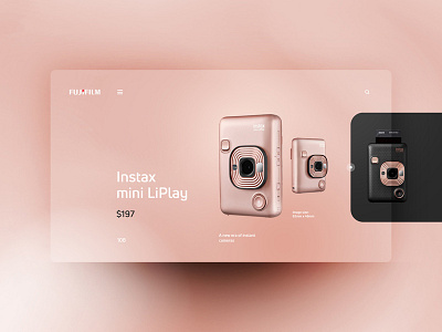 Fujifilm Instax mini LiPlay design landingpage ui uidesign ux uxdesign website