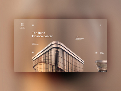 The Bund Finance Center design landingpage ui uidesign ux uxdesign website