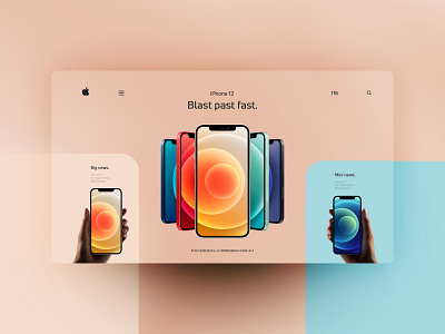 iPhone 12 design landingpage ui uidesign ux uxdesign website