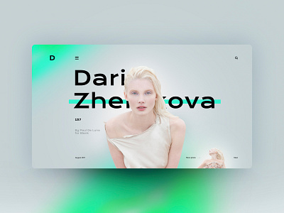 Daria Zhemkova design landingpage ui uidesign ux uxdesign website