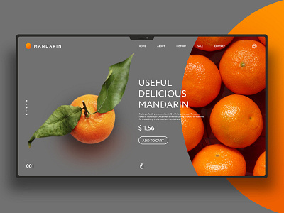 Mandarin design landingpage ui uidesign ux uxdesign website