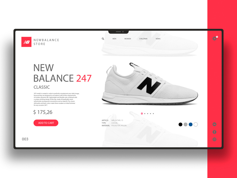 new balance web
