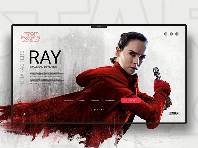 SW last jedi design landingpage ui uidesign ux uxdesign website