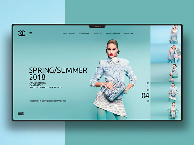 Chanel design landingpage ui uidesign ux uxdesign website