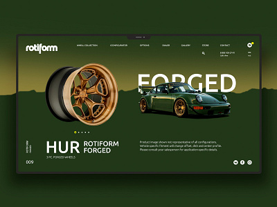 Rotiform design landingpage ui uidesign ux uxdesign website