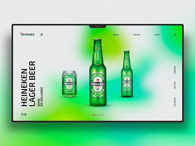Heineken design landingpage ui uidesign ux uxdesign website