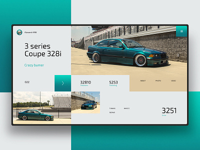 Bmw 3 series E36 design landingpage ui uidesign ux uxdesign website